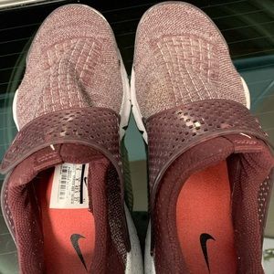 Maroon Nike Sock Dart Shoes